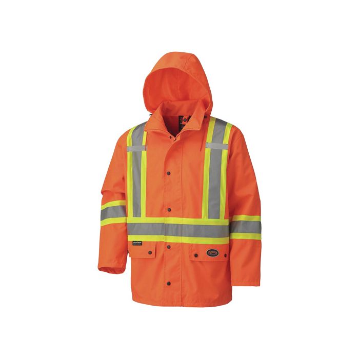 450D Waterproof Safety Jacket with Detachable Hood