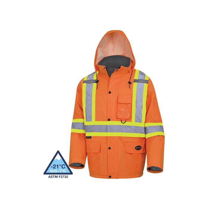 Waterproof Quilted Safety Parka