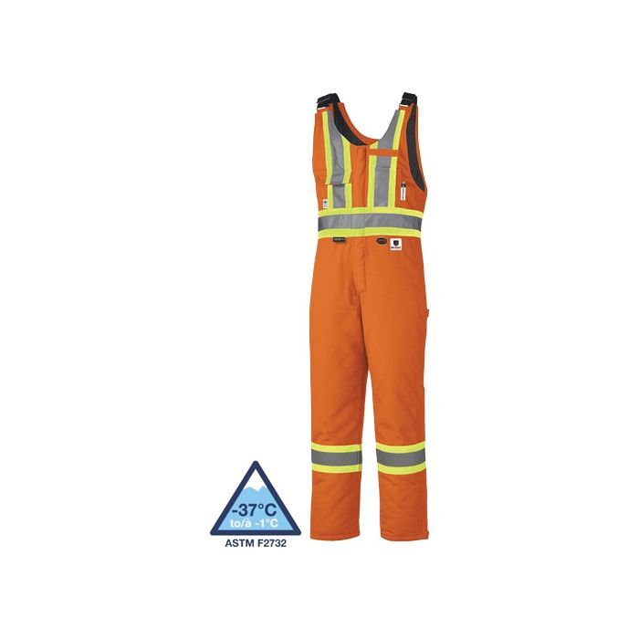 Flame-Resistant Quilted Safety Overalls