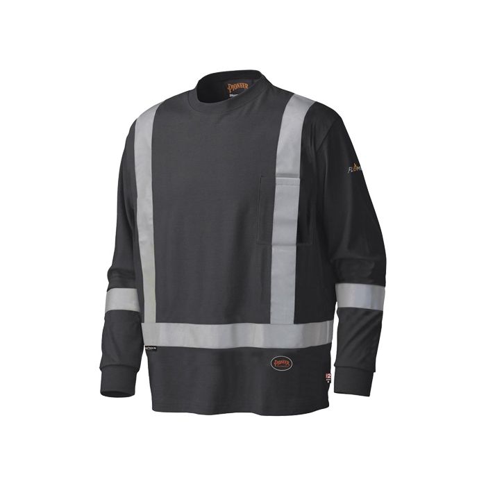 Flame-Resistant Long-Sleeved Safety Shirt