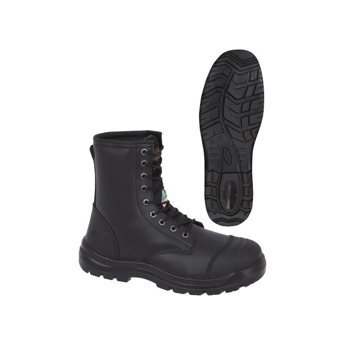 Black 8" Work Boots