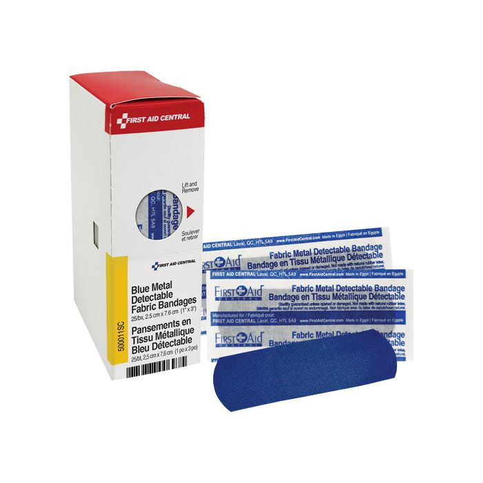 Fabric Blue Detectable Bandages