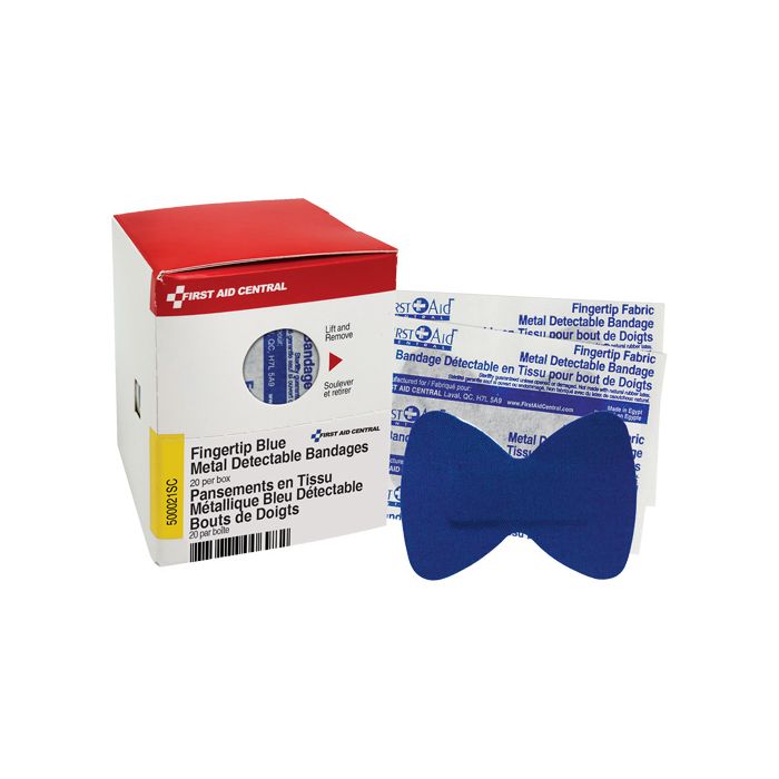 Fingertip Blue Detectable Bandages