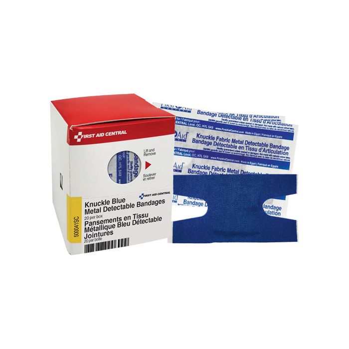 Knuckle Blue Detectable Bandages