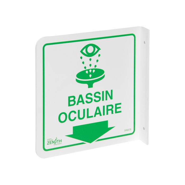 90° Projecting "Bassin Oculaire" Sign