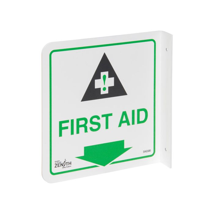 90° Projecting "First Aid" Sign