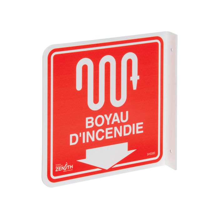 90° Projecting "Boyau d'Incendie" Sign