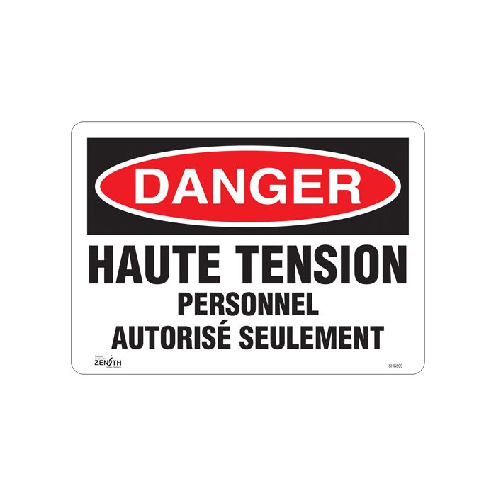 "Haute tension" Sign