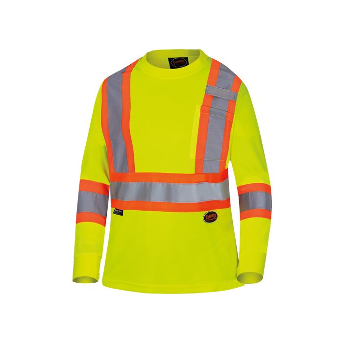 Women's Bird's-Eye Long-Sleeved Safety Shirt