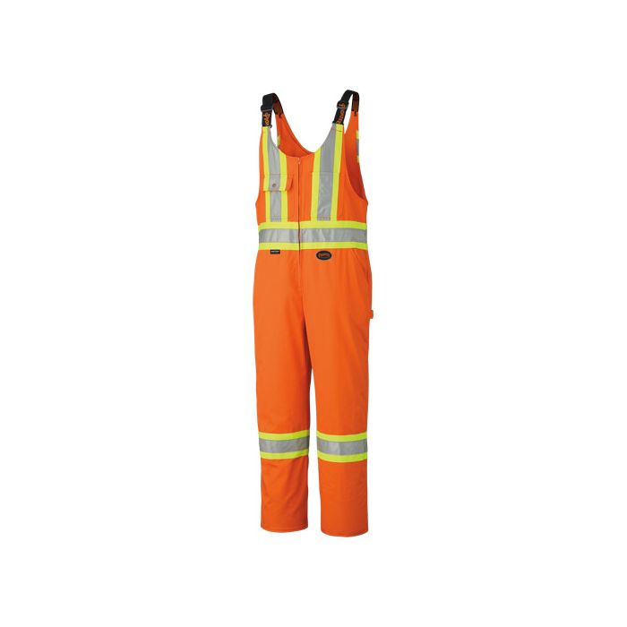 Tall High-Visibility Safety Overalls with Leg Zippers