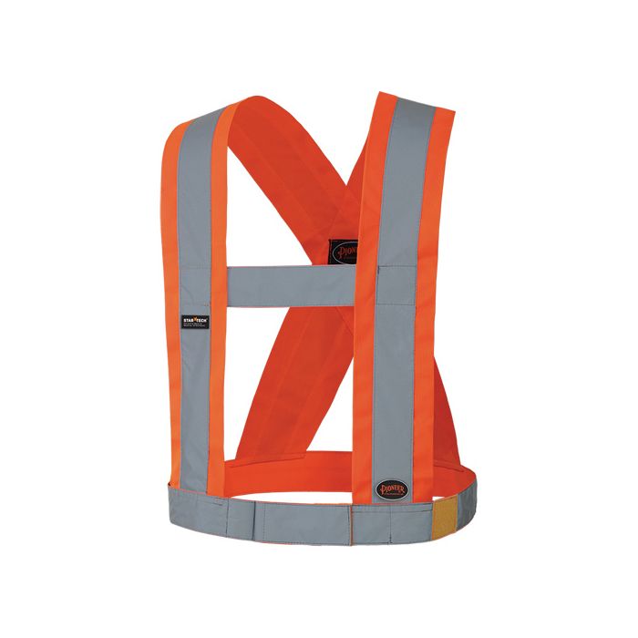 High-Visibility 4" Wide Adjustable Safety Sash