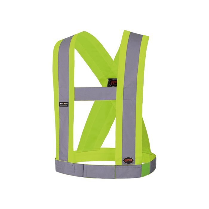 High-Visibility 4" Wide Adjustable Safety Sash