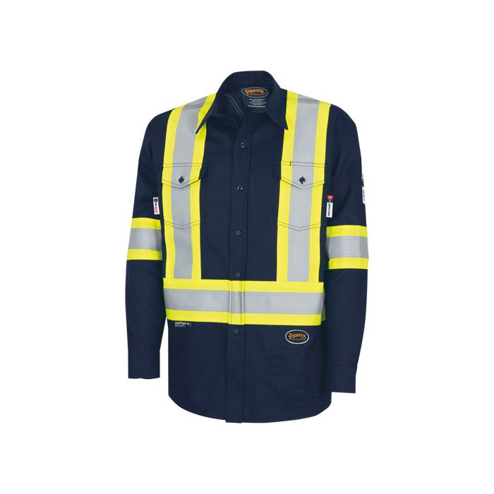 FR-TECH® High-Visibility 88/12 Arc-Rated Safety Shirt