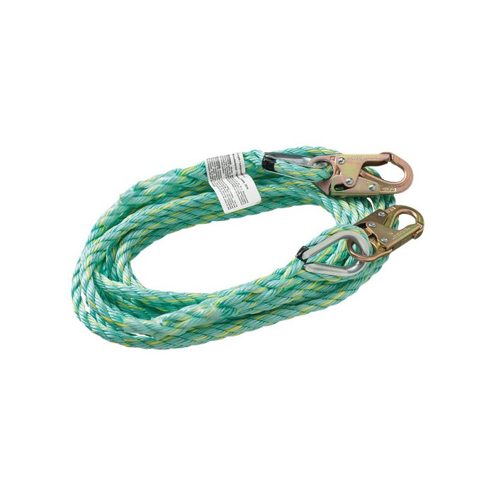 Vertical Lifeline Rope with Anchor End Snap Hook