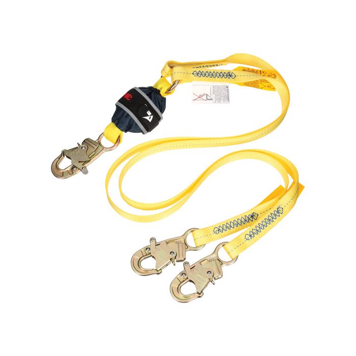 Twin-Leg Web Shock-Absorbing Lanyard