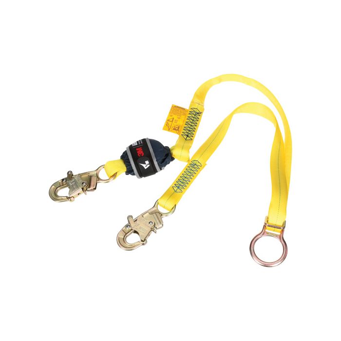 Tie-Back Web Shock-Absorbing Lanyard