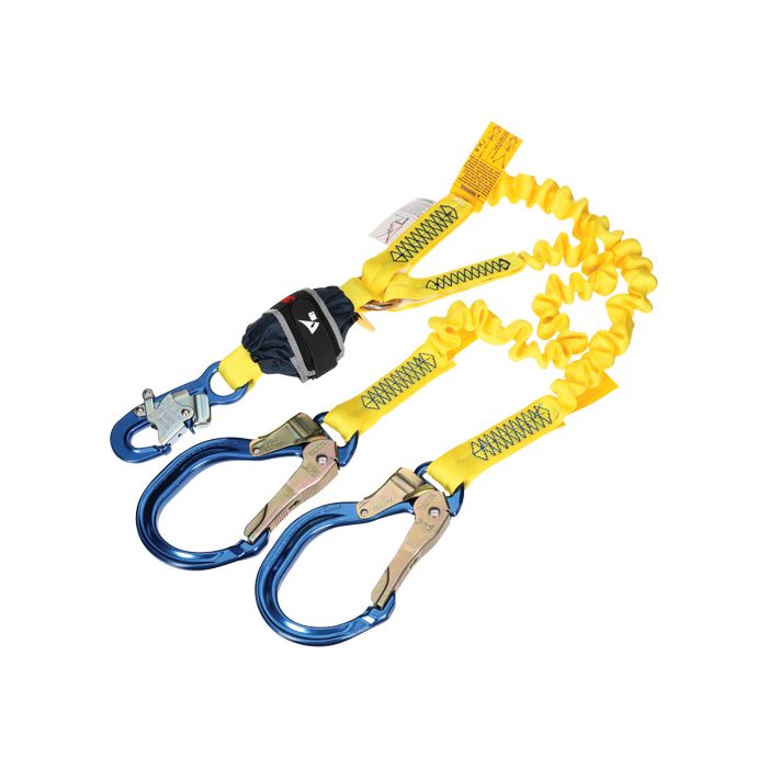 Twin-Leg Stretch Web Shock-Absorbing Lanyard