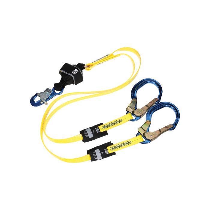 Twin-Leg Arc Flash Coated Web Shock-Absorbing Lanyard