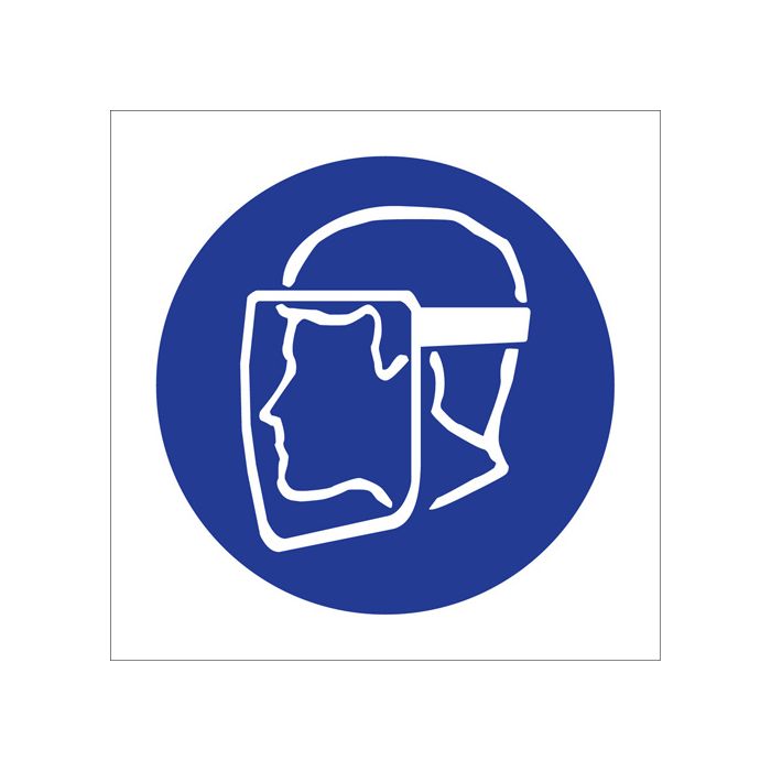 Right to Know Pictogram Labels - Face Shield