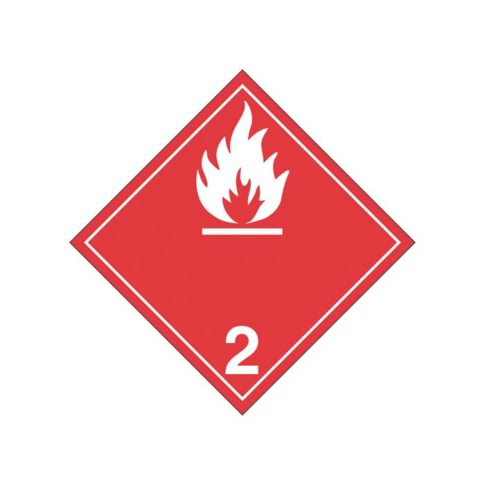 Flammable Gases TDG Placard