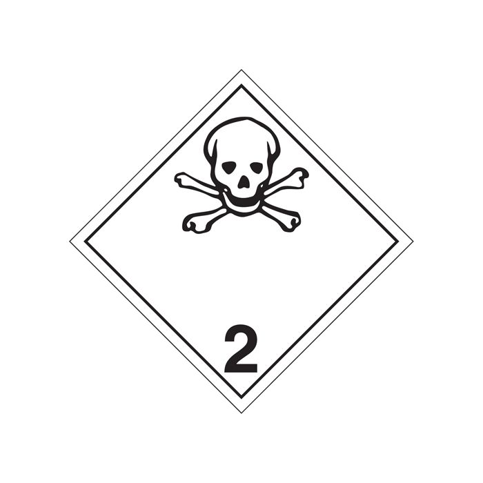 Toxic Gas TDG Placard