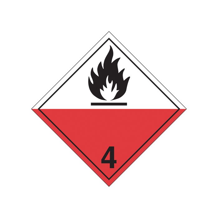 Spontaneous Combustibles TDG Placard