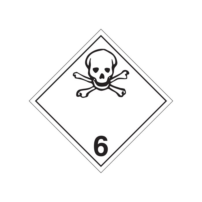 Toxic Materials TDG Placard