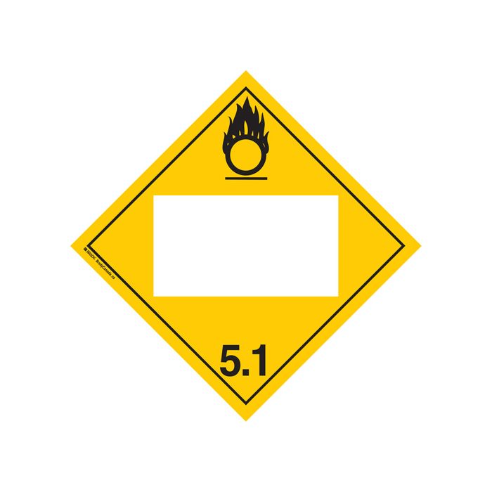 Oxidizer TDG Placard