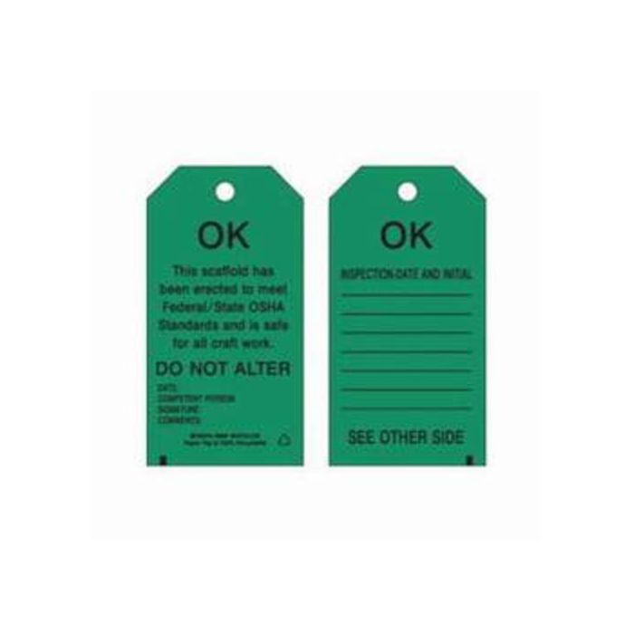 Scaffold Safety Tags