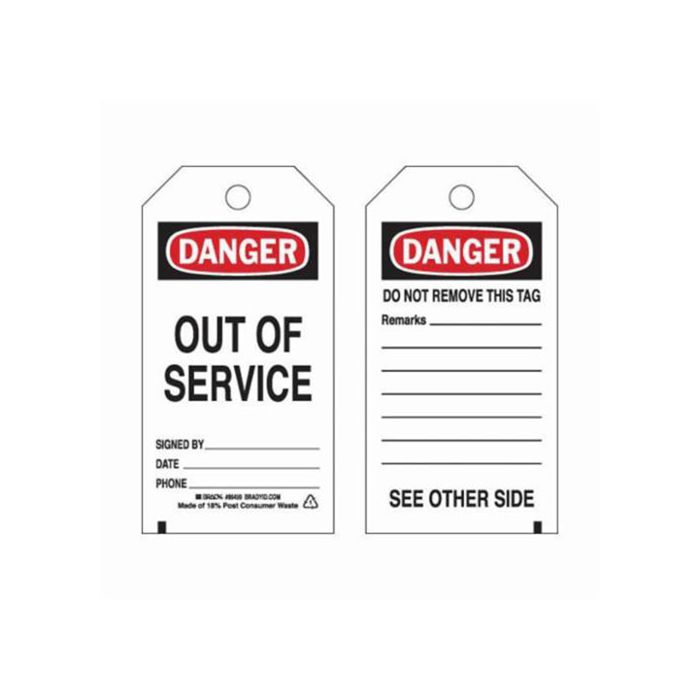 Self-Laminating Safety Tags