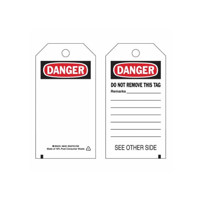 Self-Laminating Safety Tags