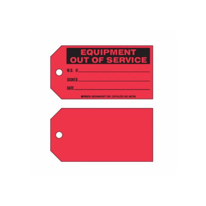 "Equipment Out of Service" Tags