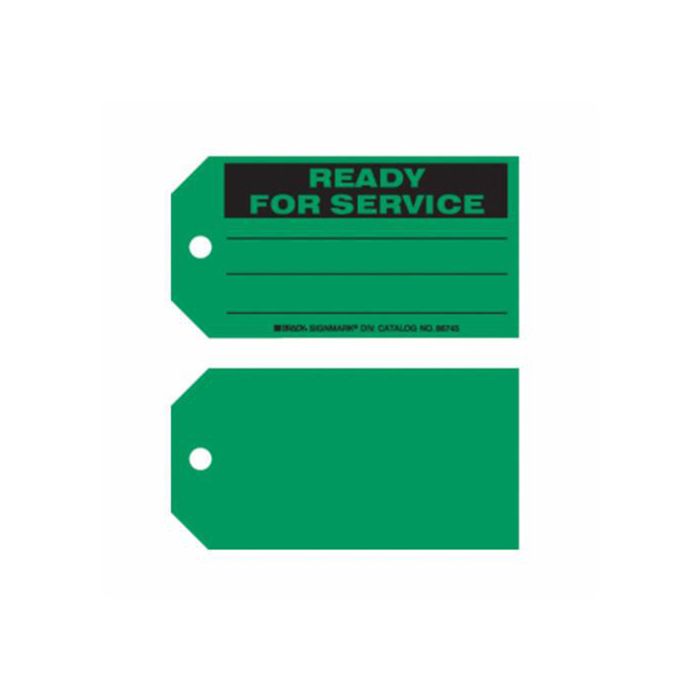 "Ready For Service" Tags