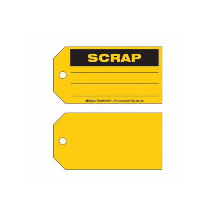 Scrap Material Control Tags