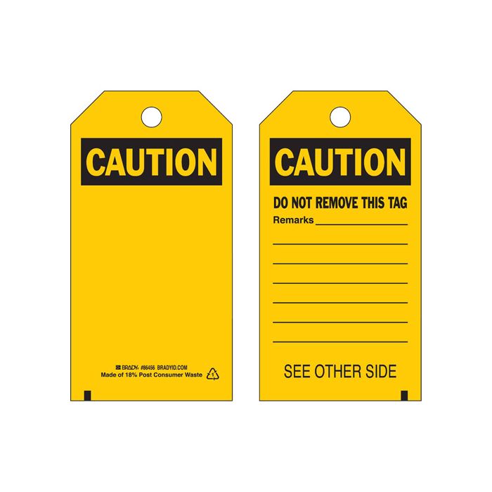 Self-Laminating Safety Tags