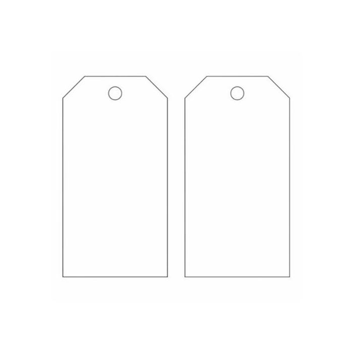 Blank Self-Laminating Accident Prevention Tags