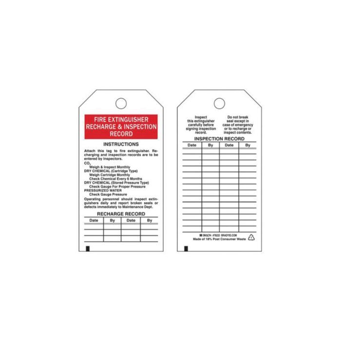 Inspection Record Tags