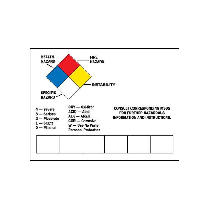 Blank Write-On Container Label