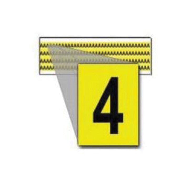 Repositionable Individual Number and Letter Labels