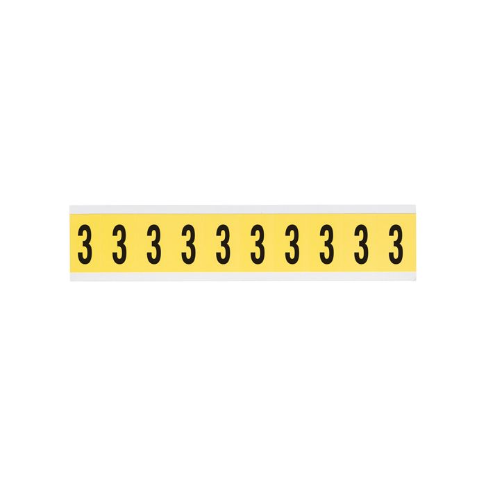 Repositionable Individual Number and Letter Labels