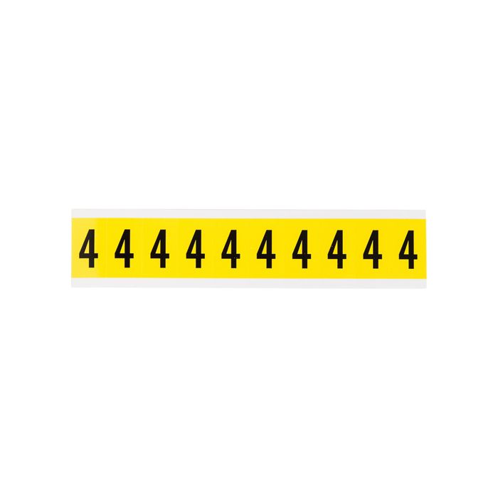 Repositionable Individual Number and Letter Labels