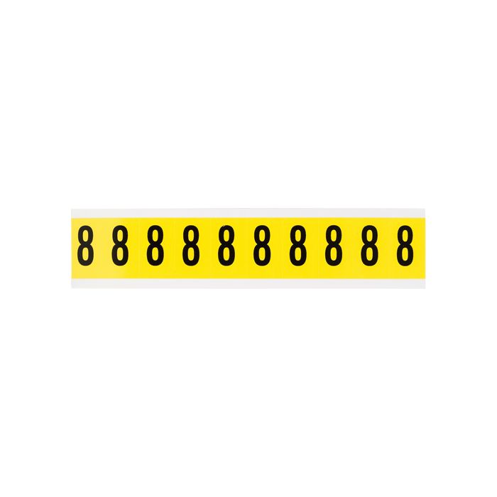 Repositionable Individual Number and Letter Labels