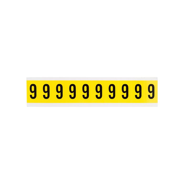 Repositionable Individual Number and Letter Labels