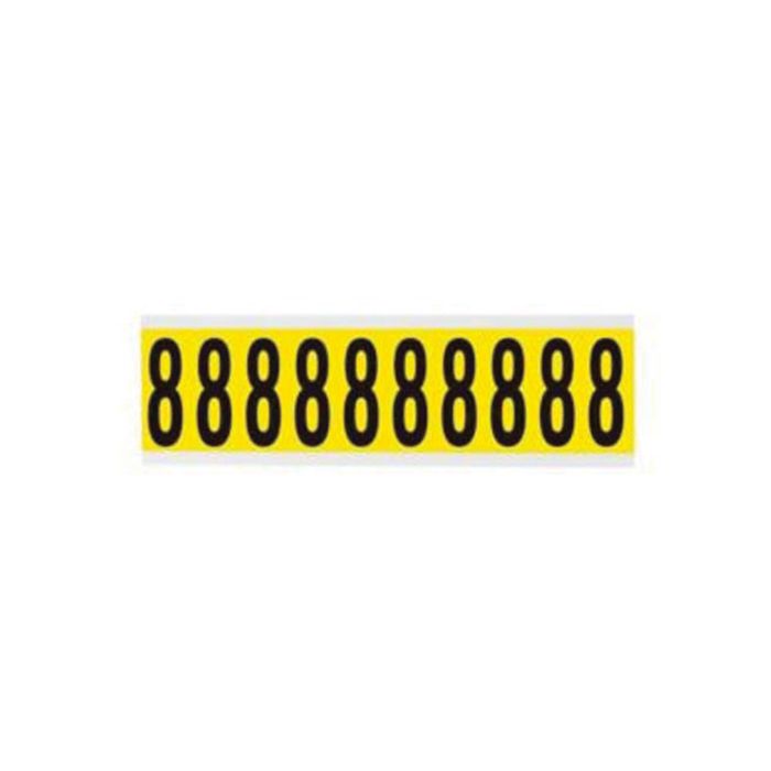 Repositionable Individual Number and Letter Labels