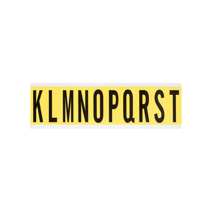 Repositionable Individual Number and Letter Labels