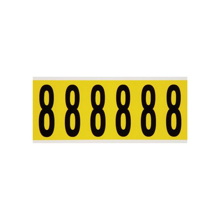 Repositionable Individual Number and Letter Labels