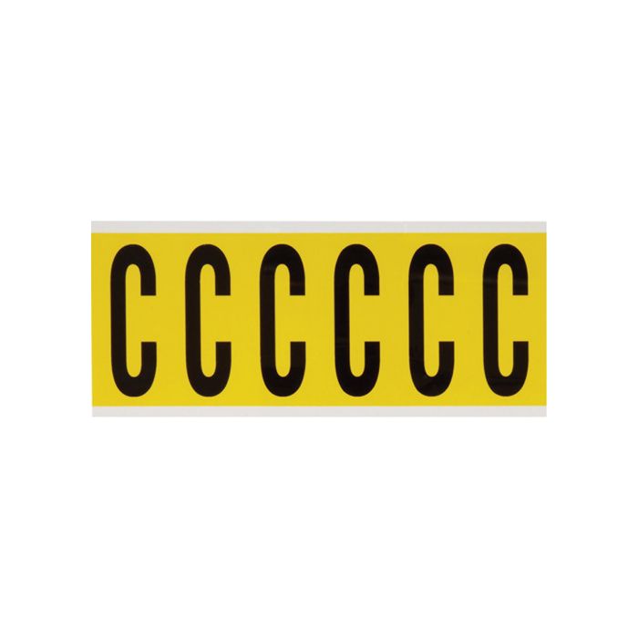 Repositionable Individual Number and Letter Labels