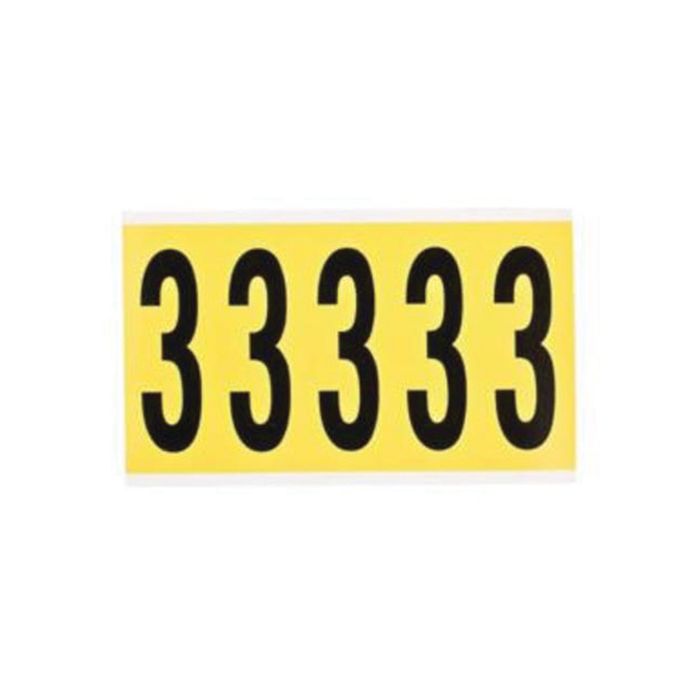Repositionable Individual Number and Letter Labels