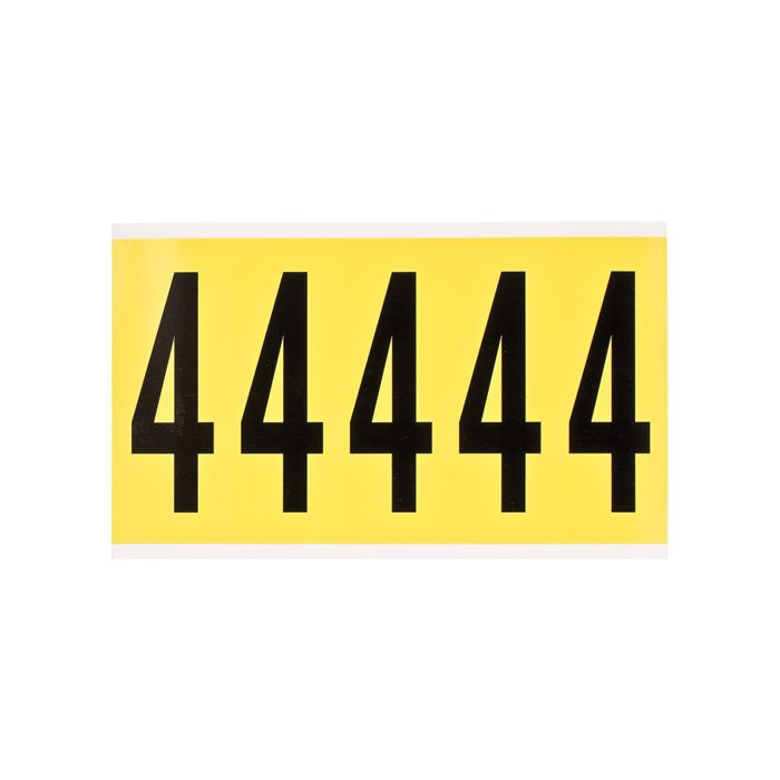 Repositionable Individual Number and Letter Labels