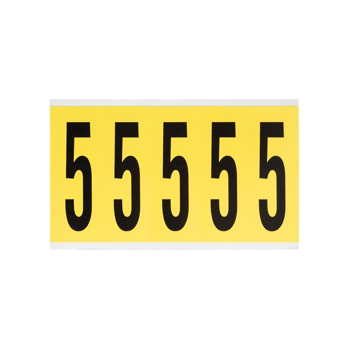Repositionable Individual Number and Letter Labels